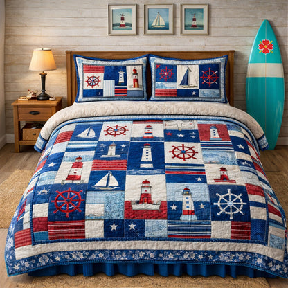 Lighthouse Coastal Breeze Duvet Cover Set GFTOHD13630
