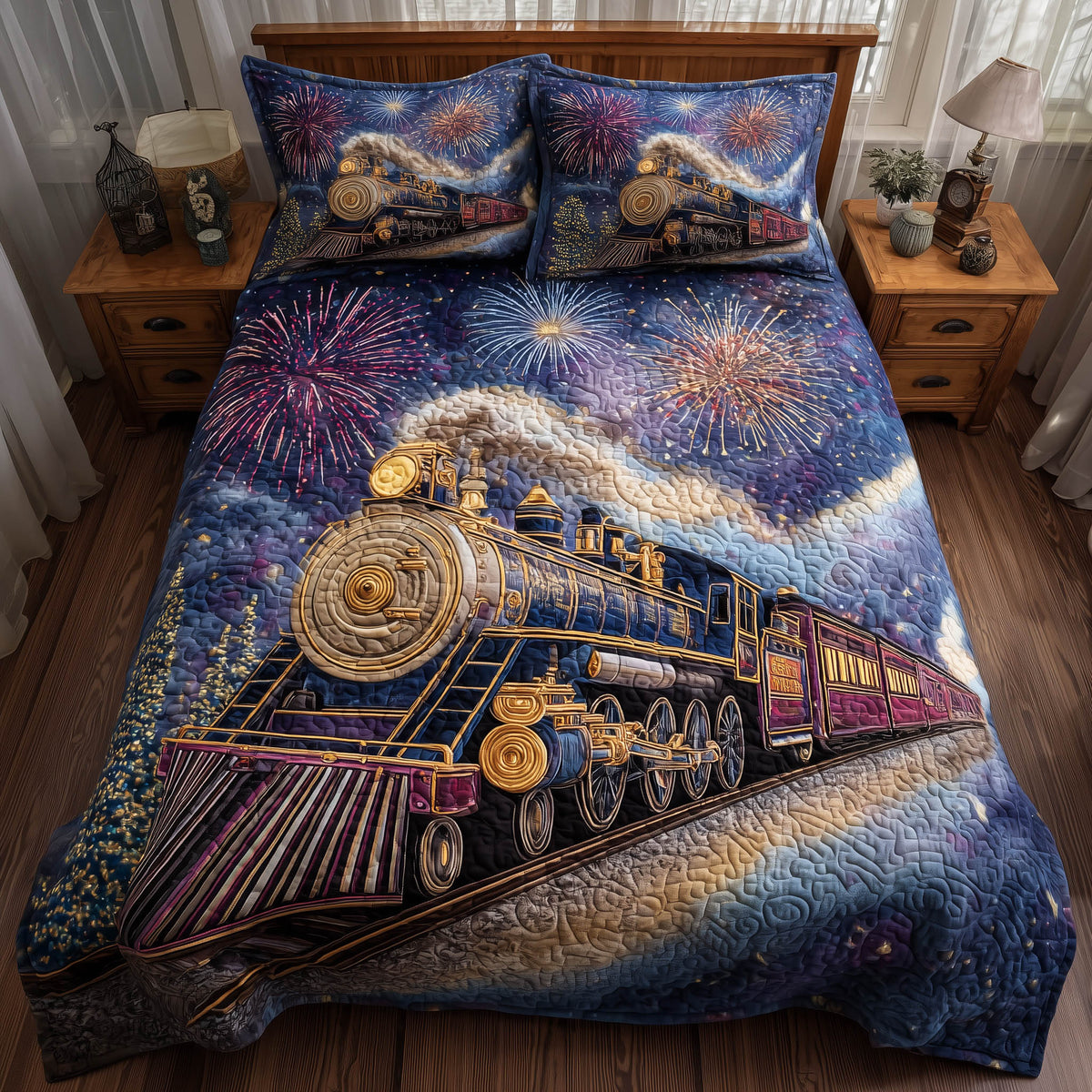 Firework Rails Duvet Cover Set GFTONT5773